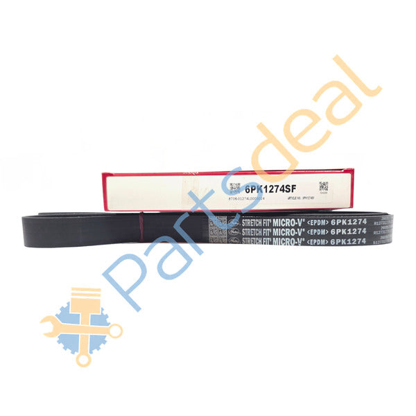 Micro-V Belt- 6PK1274Sf for Vecv Pro 2000 Series Truck / Bus - E474 Bsvi