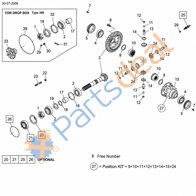 SET - BEVEL GEAR – Allison 10094122