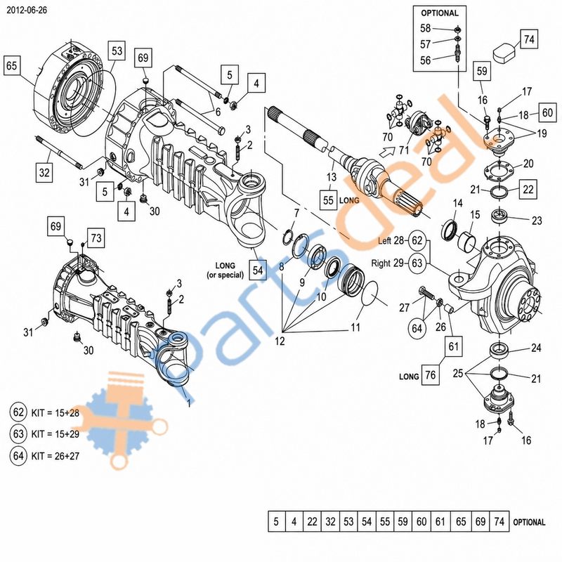 Assembly DOUBLE UNIVERSAL JOINT – Allison 10169237
