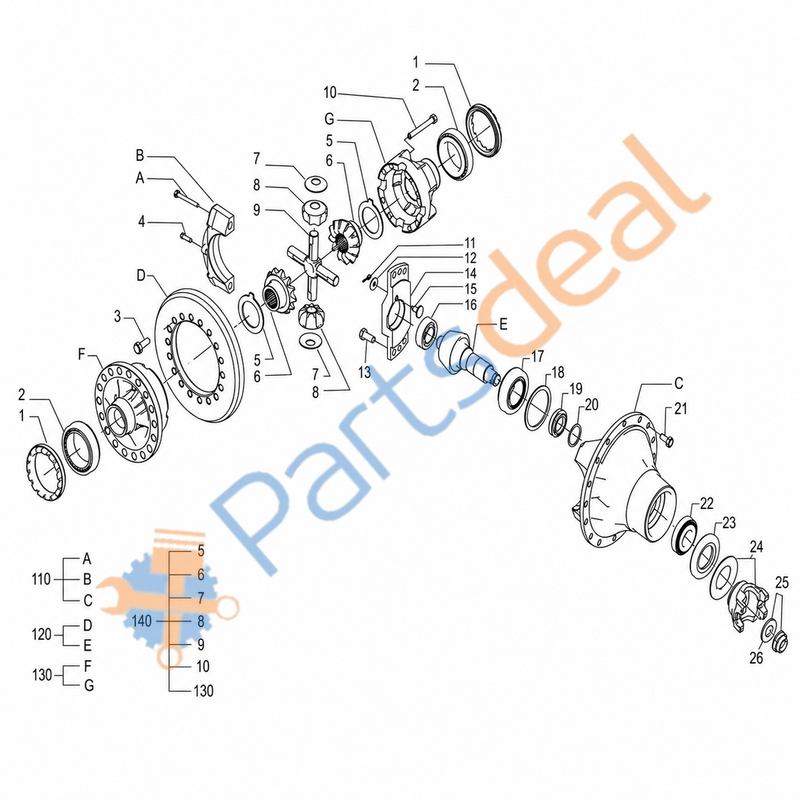 CARRIER Sub-Assembly-STANDARD – Allison 3130783