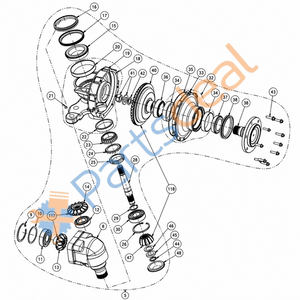 Wheel End Assembly (RH) AS SHOWN – Allison S20WP110-2X